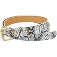 thumbnail image 1 of YooGuoGuo Womens Belts Snakeskin PU Leather Slim Thin Waist Belt Casual for Jeans Dresses Pants, 1 of 6