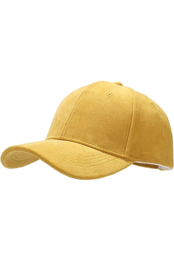 Womens Casual Adjustable Suede Baseball Caps Washed Golf Tennis Trucker Hats Classic Unstructured Low Profile Plain Dad Hats