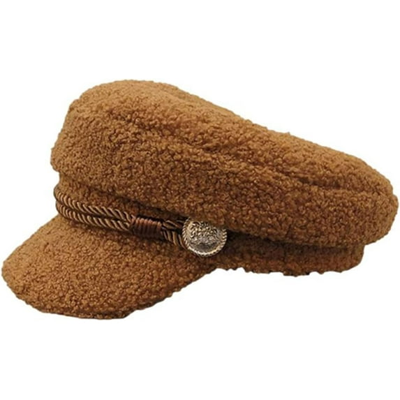 YooGuoGuo Womens Cute Cadet Flat Top Chauffeur Military Corps Visor Sun Cap Newsboy Hat