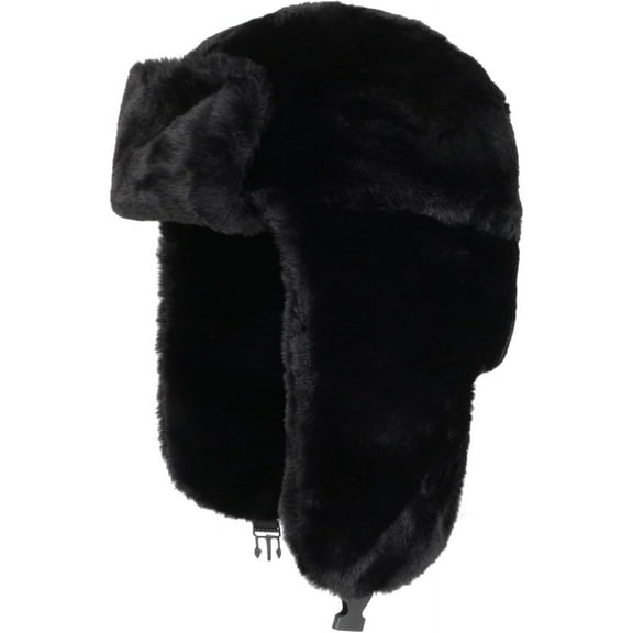 YooGuoGuo Womens Faux Fur Fuzzy Trapper Hat Winter Ear Flap Trooper Aviator Hat Hunting Hat Cap