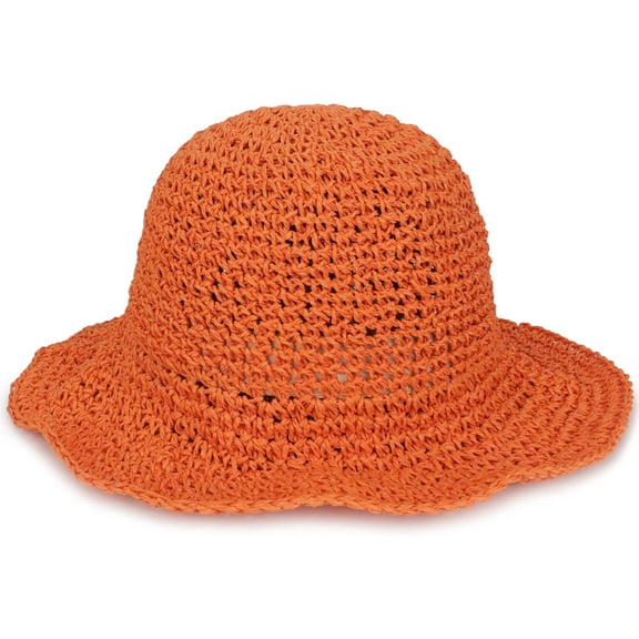 YooGuoGuo Womens Floppy Straw Sun Hat Foldable Packable Wide Brim Summer Beach Hat Crochet Bucket Hat