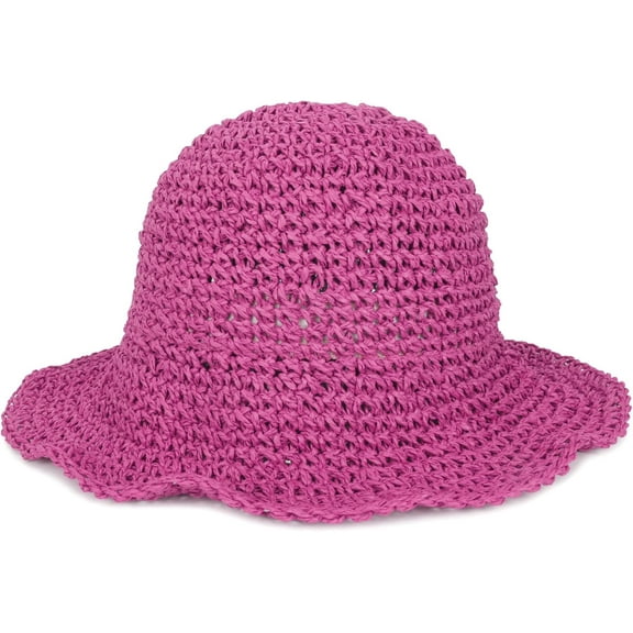 YooGuoGuo Womens Floppy Straw Sun Hat Foldable Packable Wide Brim Summer Beach Hat Crochet Bucket Hat