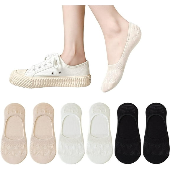 YooGuoGuo Womens Low Cut Thin Breathable Cotton Causal Socks Non Slip No Show Socks for Women Liner Flats Socks 6 pack