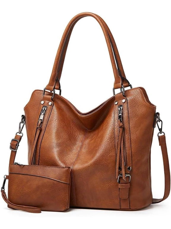 Womens PU Leather Purse Ladies Large Work Tote Bag Designer oversize Capacity Travel Bucket Handbag