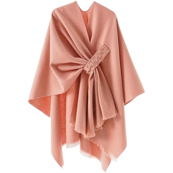 YooGuoGuo Womens Pashmina Shawls and Wraps Cross Front Shawl Wraps for Women Knitted Poncho Soft Cape Warm Cardigan for Travel