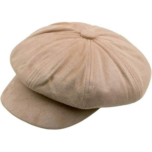YooGuoGuo Womens Suede 8 Panel Ivy Newsboy Painter Beret Hat Cap