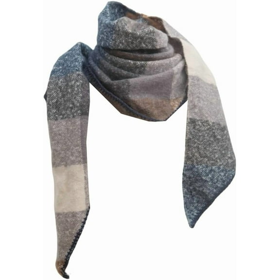 YooGuoGuo Womens Winter Scarf Fall Plaid Blanket Scarf Knit Oversized Large Triangle Scarf Warm Colorful Shawl Wrap Ladies Gift