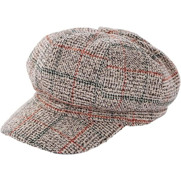 YooGuoGuo ZLS APPAREL Women's Retro Peaked Ivy Newsboy Paperboy Painter Cap Hats (641KHAKI)