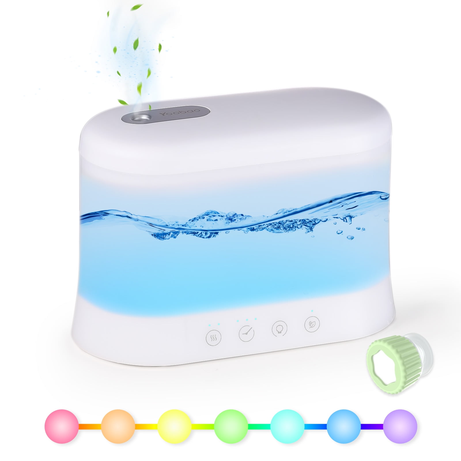 Yoobao Humidifiers for Bedroom Room Home, Unique Essential Oil Diffusers & Top Fill Humidifiers