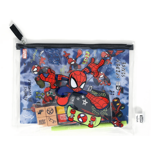 Yoobi | Marvel Multicolor Spider-Man 35-Piece Activity Set