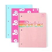 Yoobi X Barbie 1-Subject College Ruled Notebooks 3-Pack 100 Sheets