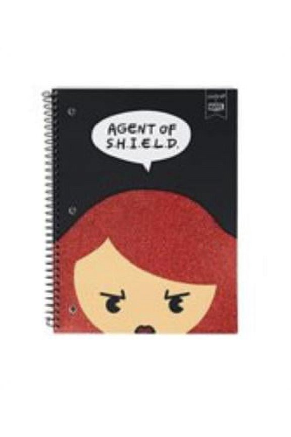 x Marvel Black Widow Spiral Notebook - College Ruled, 8 x 10.5 Inches, Black, 100 Pages, 1 Count