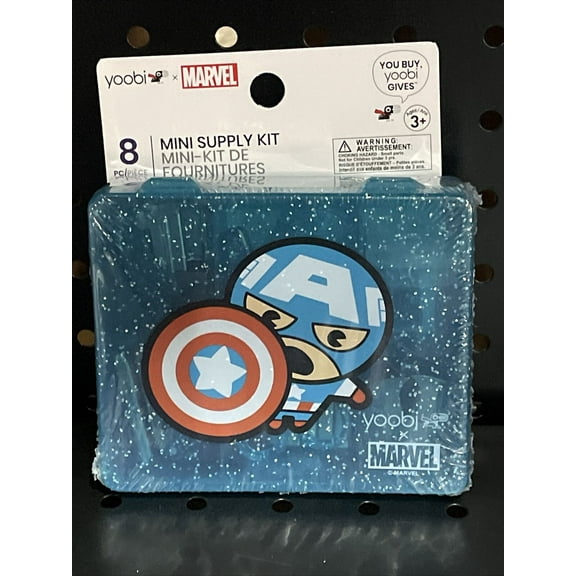 Yoobi x Marvel Captain America Mini Supply Kit - Brand New
