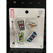 Yoobi x Marvel Spider-Man pizza, skateboard, phone, juice box Erasers NEW