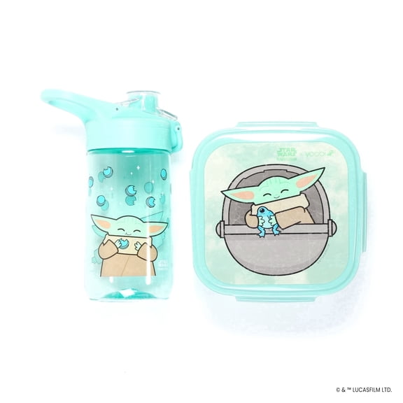 Yoobi x Star Wars Grogu Mealtime Set Bento Box and Water Bottle