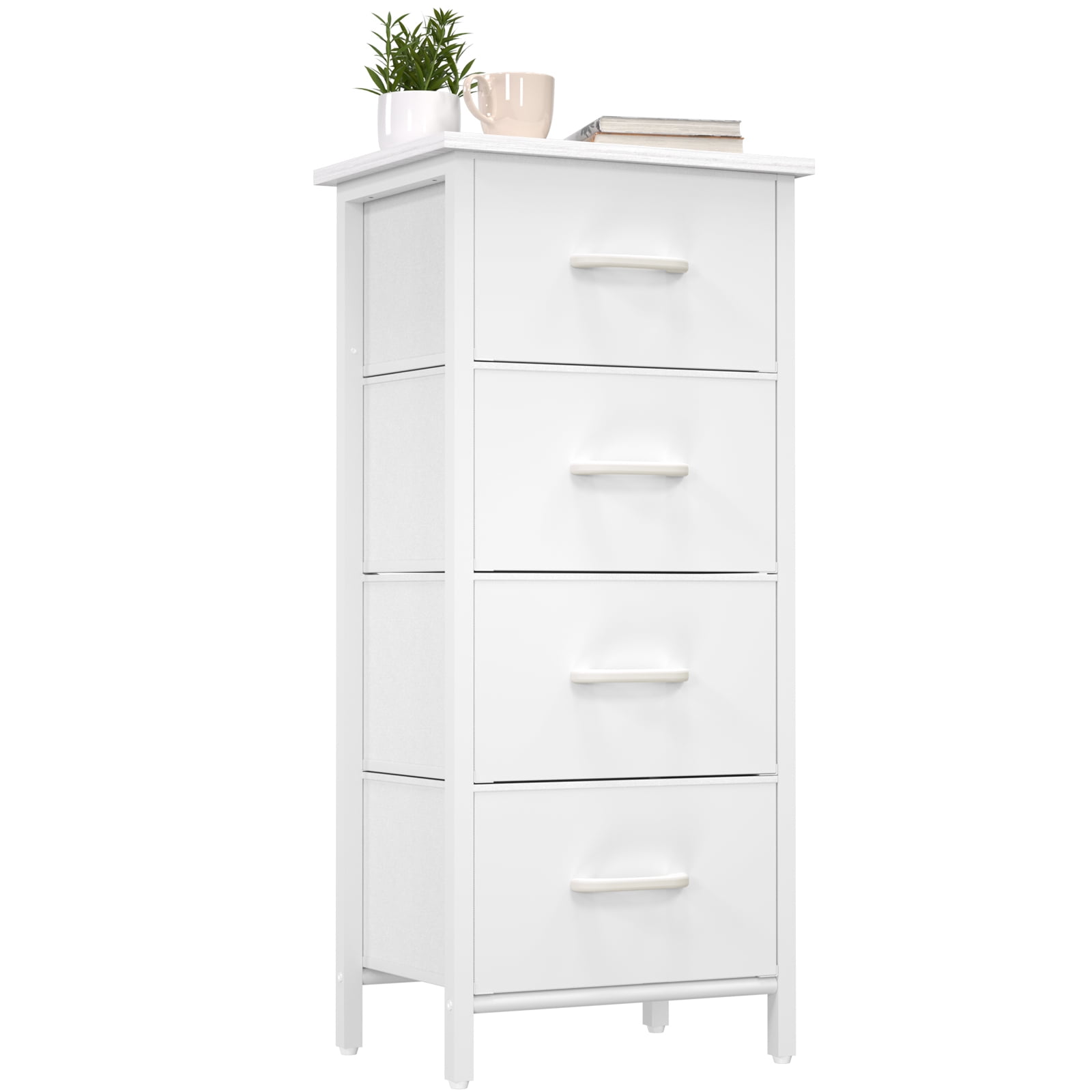 Yoobure Dresser with 4 Storage Drawers, Tall Fabric Drawer Organizer