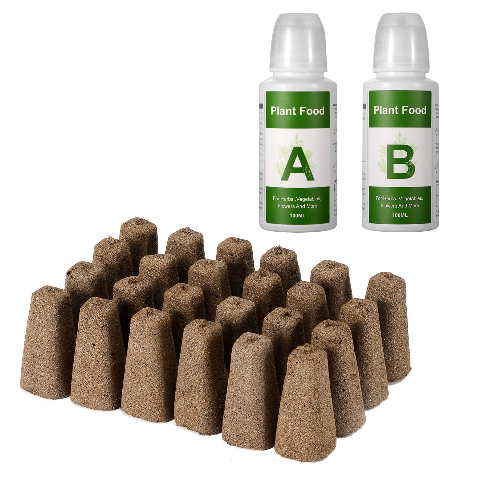 Éponges De Germination Pour Hydroponie - Lot De 50 Bouchons Racinaires Pour Semis Et Jardins Intérieurs