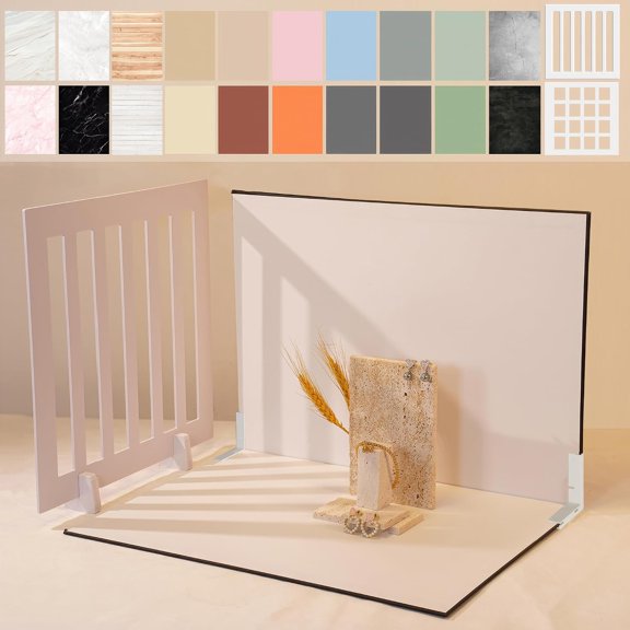 Yoocheese Photo Backdrop for Product Photography, Tabletop Kit, 16.5x11.7in