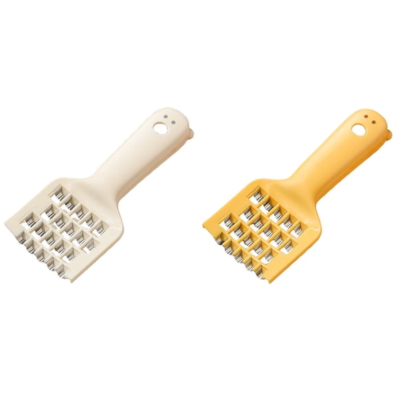 Yooci 2-Pack Multifunctional Radish Shredder (16x7 cm, White + Yellow) for Quick Vegetable Prep, Space-Saving and Efficient Kitchen Set with Dual Colors