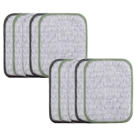 Yooci 2Pc Non Scratch Wire Dishcloth, Multipurpose Wire Dishwashing Rag for Wet and Dry, Multifunctional Dish Rags for Washing Dishes, Reusable Steel Wool Scrubber for Kitchen Cleaning(4.7X6.3In