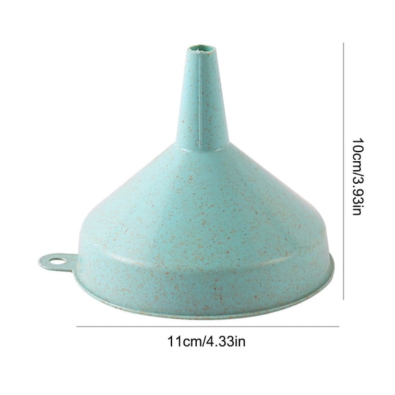 Yooci Green Small Plastic Funnel – Wide Brim Kitchen Funnel with Hanging Hole for Easy Storage