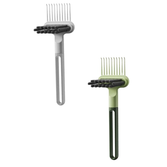 Yooci Multi Functional Hairbrush Cleaning Claw Tool 2 Piece Set Comb Cleaner Rake