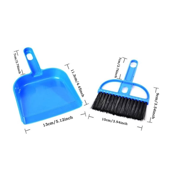 Yooci Rose Red Mini Desktop Broom and Dustpan Set – Compact Cleaning Kit
