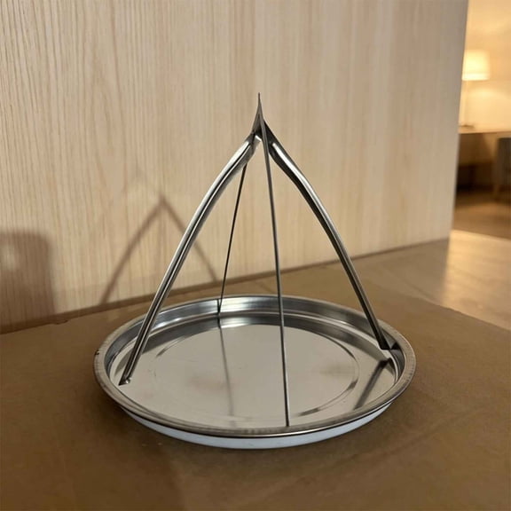 Yooci Stainless Steel Mosquito Coil Holder Foldable Burning Rack with Ash Tray