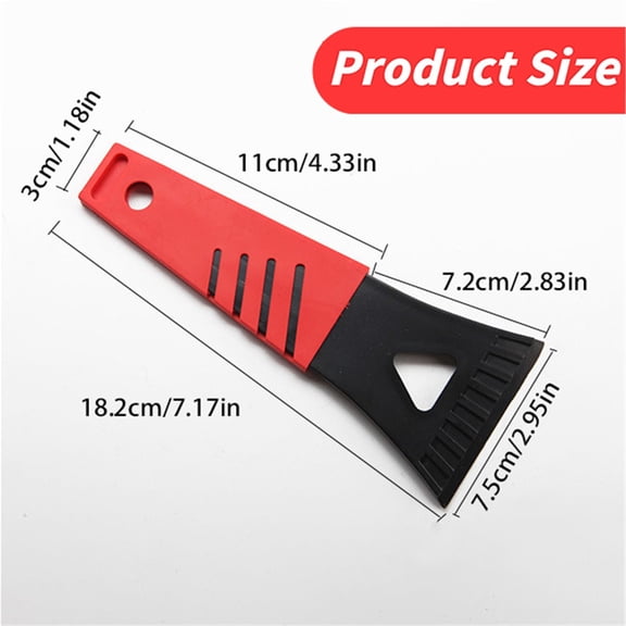 Yooci grey Plastic Ice Scraper – Durable Frost Removal Tool for Car Windshields and Home Use
