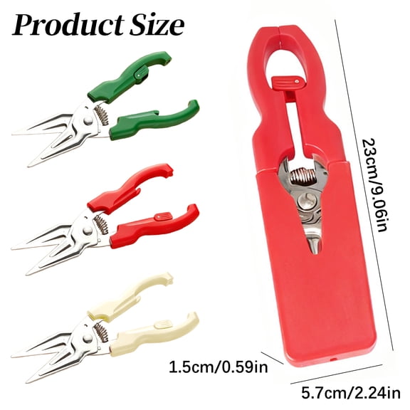 Yooci white Heavy-Duty Multi-functional Household Chicken Bone Shears – 23 x 6 cm Ergonomic Kitchen Scissors