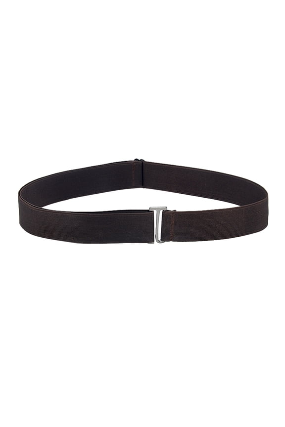 Belt Women Belt Elastic Stretch Waist Belt with Flat Buckle Coffee One Size