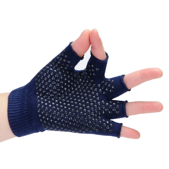 Yoodem Gloves Yoga Gloves 2 Packs of Non Slip Fingerless Yoga Gloves B One Size