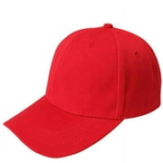 Yoodem Hat Baseball Cap Blank Hat Solid Color Hat Red One Size