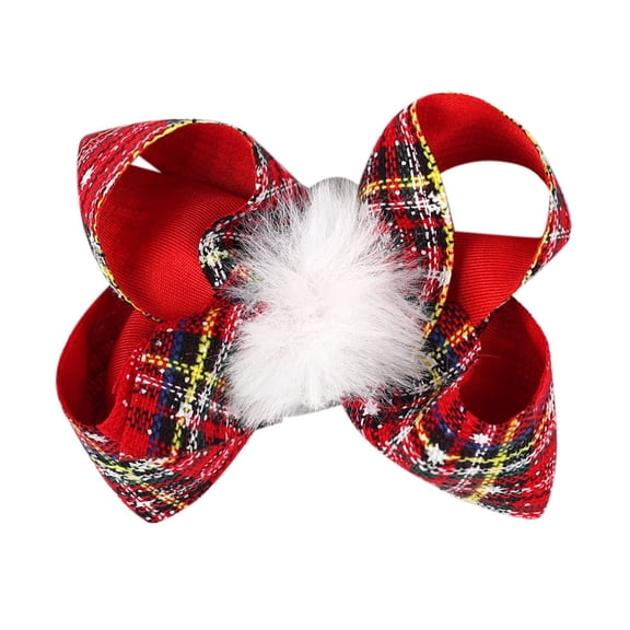 Yoodem Hat Christmas Hair Bows for Girls Christmas Bow Clips for Toddler Baby Kids Hair Accessories E One Size