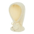thumbnail image 1 of Yoodem Hat and Scarf Set for Women Hat and Scarf Set for Women Knitted Hooded Scarf Winter Knit Cap Warm Beanie Hat for Women Hat and Gloves for Women Beige One Size, 1 of 3
