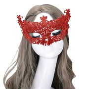 Yoodem Mask Carnival Masquerade Mardi Gras Party Festival Party Red One Size