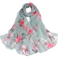 thumbnail image 1 of Yoodem Scarf for Women Shawl Wraps for Women Fashion Women Shawl Long Printing Soft Ladies Scarves Scarf Wrap Peach Scarf Shawls and Wraps for Evening Dresses D One Size, 1 of 1