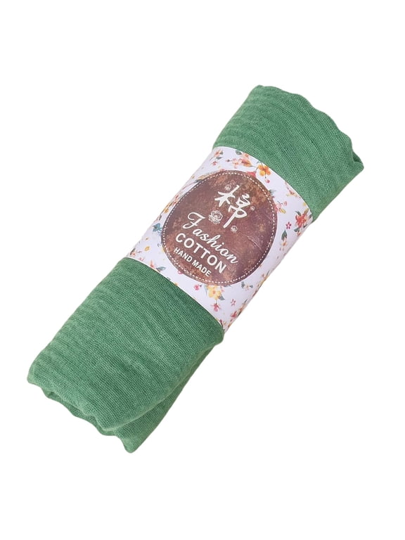 Scarf for Women Shawl Wraps for Women Large Size Breathable Cotton Scarf Headkerchief for Women Muslim Head Neck Headwear Wrap Shawl Shawls and Wraps for Evening Dresses Green One Size