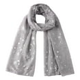 thumbnail image 1 of Yoodem Scarf for Women Silk Scarf for Women Ladies Winter Scarf Classic Christmas Snowflake Print Fashion Warm Scarf Satin Scarf Gray 1 One Size, 1 of 2