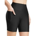 thumbnail image 1 of Yoodem Women Swim Bottoms Jammers Swimsuit for Women Swim Shorts High Waisted Swim Bottoms Bathing Suit Bottom Boy Shorts Bottom Bathing Suit for Women Black L, 1 of 6