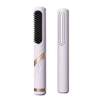 Yoofe Cordless Straightener Brush for Women Portable Hair Straightening Brush with Negative Ion 30s Fast Heating LED Display USB Rechargeable Cold Air Hair Styling Comb for Travel