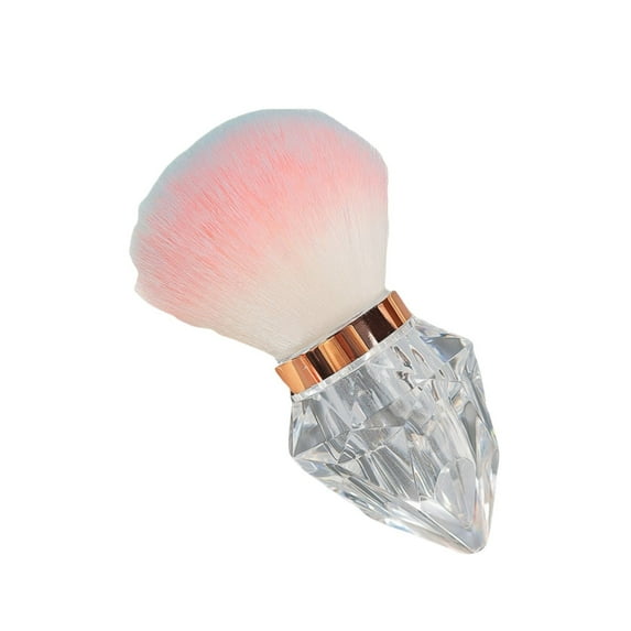 Yoofe Diamond Shaped Nail Makeup Brush with Soft Bristles Multi Functional Applicator for Nail Art and Makeup for Home Manicure and Beauty Sturdy and Comfortable Design-Pink