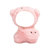 Yoofe Doll Clothes for 15 Cm/5.9 Inches Dolls, Kawaii Pink Piggy Style Jumpsuit & Hat & Decorative Bag Set DIY Outfit Accessories for Toys Dress Up (Doll Not Included)