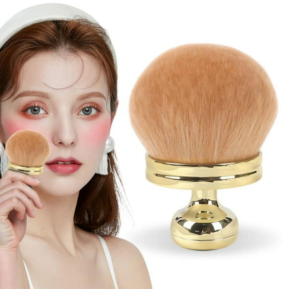 Yoofe Extra Large Body Self Tanner Makeup Brush,Self Tanner Brush,Self Tan Back Applicator, Multipurpose Body Makeup Brush,Soft Wide-headed Kabuki Brush for Face Body Powder Foundation (Gold)