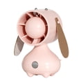 thumbnail image 1 of Yoofe Portable Fans with Puppy Ears,350mah Rechargeable Personal Fan ,Summer Creative USB Charging Portable Silent Keychain Mini Fan Handheld for Travel Walking Hiking-Pink, 1 of 5