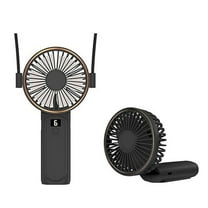 Yoofe Portable Handheld Fan, [Up to 4-18 Working Hours] 180° Foldable Personal Fans, USB Rechargeable Mini Hand Fan for Travel/Summer/Outdoor/Office, 6 Speeds Adjustable, LED Display,Black