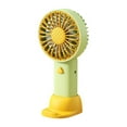thumbnail image 1 of Yoofe Retro Portable Fan, Mini Personal Handheld and Desktop with Base, 3 Powerful Speed, USB Rechargeable Fan for Travel, Summer, Outdoor, Indoor(Yellow), 1 of 6