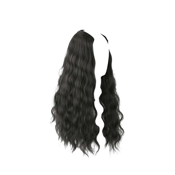 Yoofe Wigs Human Hair,Long Curly Wig Synthetic Wavy Wig Long Curly Dyed Wig|Long Curly Synthetic Fiber Wig Headpiece | Suitable for Parties and Daily Use Wave Wigs for Women,17.71 Inches