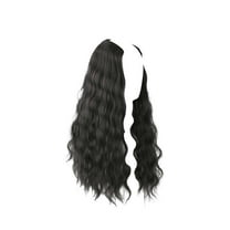Yoofe Wigs Human Hair,Long Curly Wig Synthetic Wavy Wig Long Curly Dyed Wig|Long Curly Synthetic Fiber Wig Headpiece | Suitable for Parties and Daily Use Wave Wigs for Women,17.71 Inches