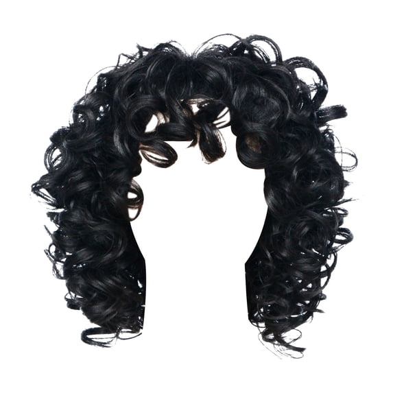 Yoofe Wigs Human Hair,Women's Short Curly Hair Mixed with Golden Headband Suitable for Women's Wigs Blonde Wig High Temperature Silk Black Brown Wig Wave Wigs for Women Natural Color 1Pc,12 Inches